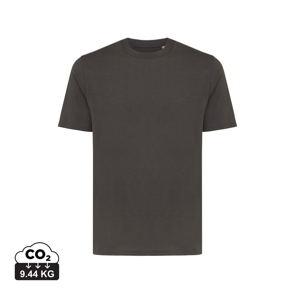 T-shirt uni marron foncé vue de face