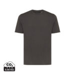 T-shirt marron foncé uni à manches courtes
