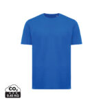 T-shirt bleu uni à manches courtes