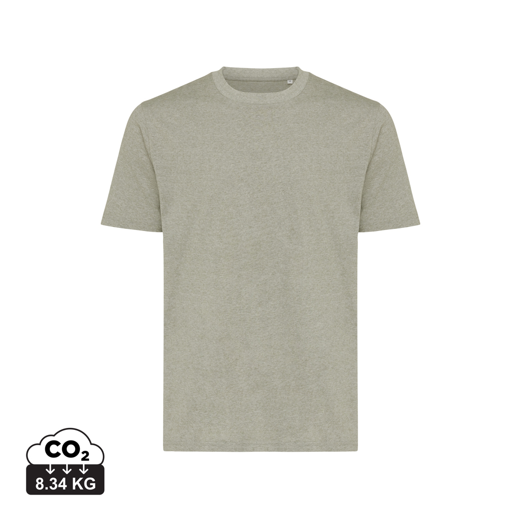 T-shirt uni gris clair avec impact CO2
