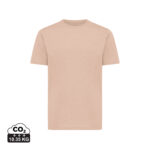 T-shirt beige uni avec empreinte carbone