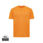 T-shirt orange uni avec indication CO2