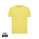 T-shirt jaune uni à manches courtes