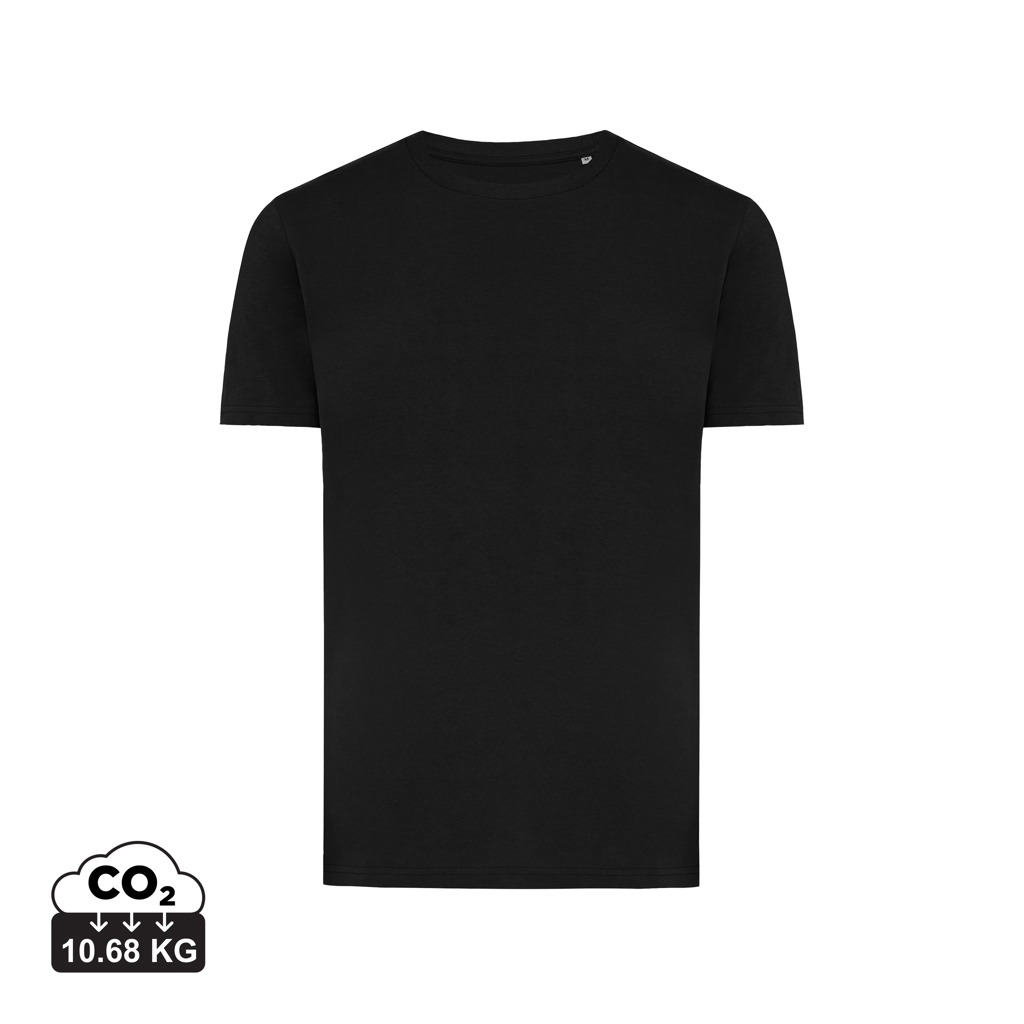 T-shirt noir uni avec indication CO2