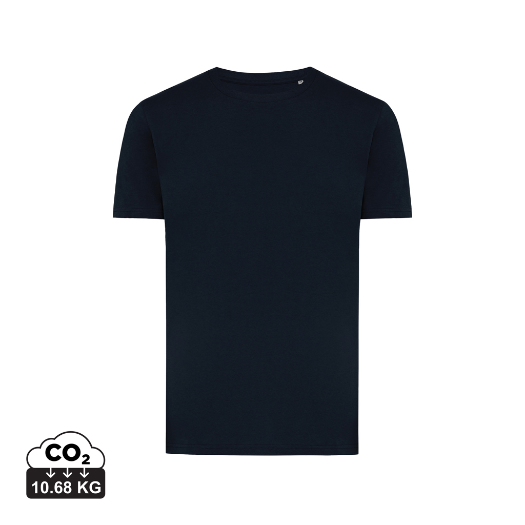 T-shirt bleu marine uni à manches courtes