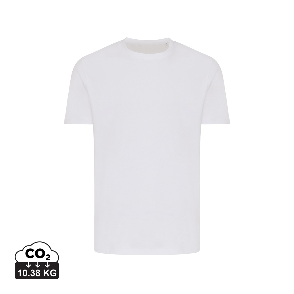 T-shirt blanc uni avec indicateur CO2