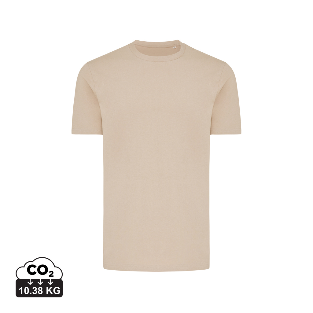 T-shirt beige uni à manches courtes