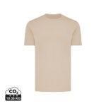 T-shirt beige uni à manches courtes