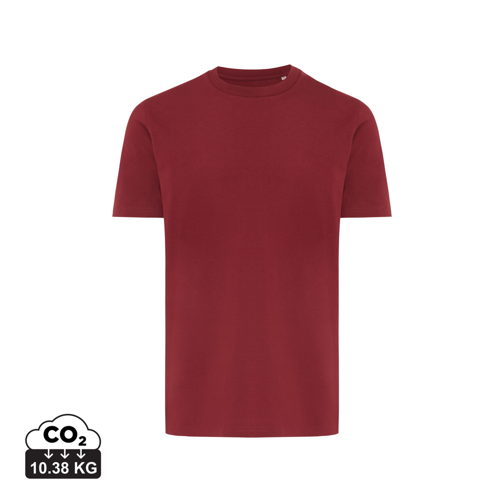 T-shirt rouge uni sur fond clair