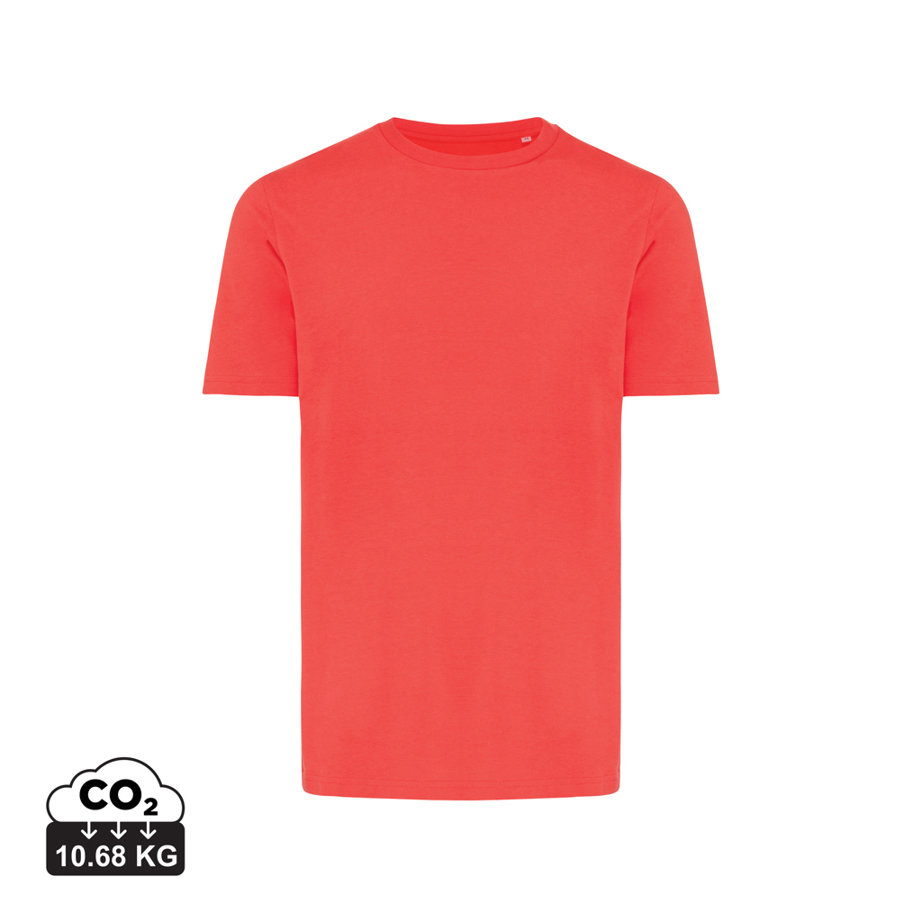 T-shirt rouge uni à manches courtes
