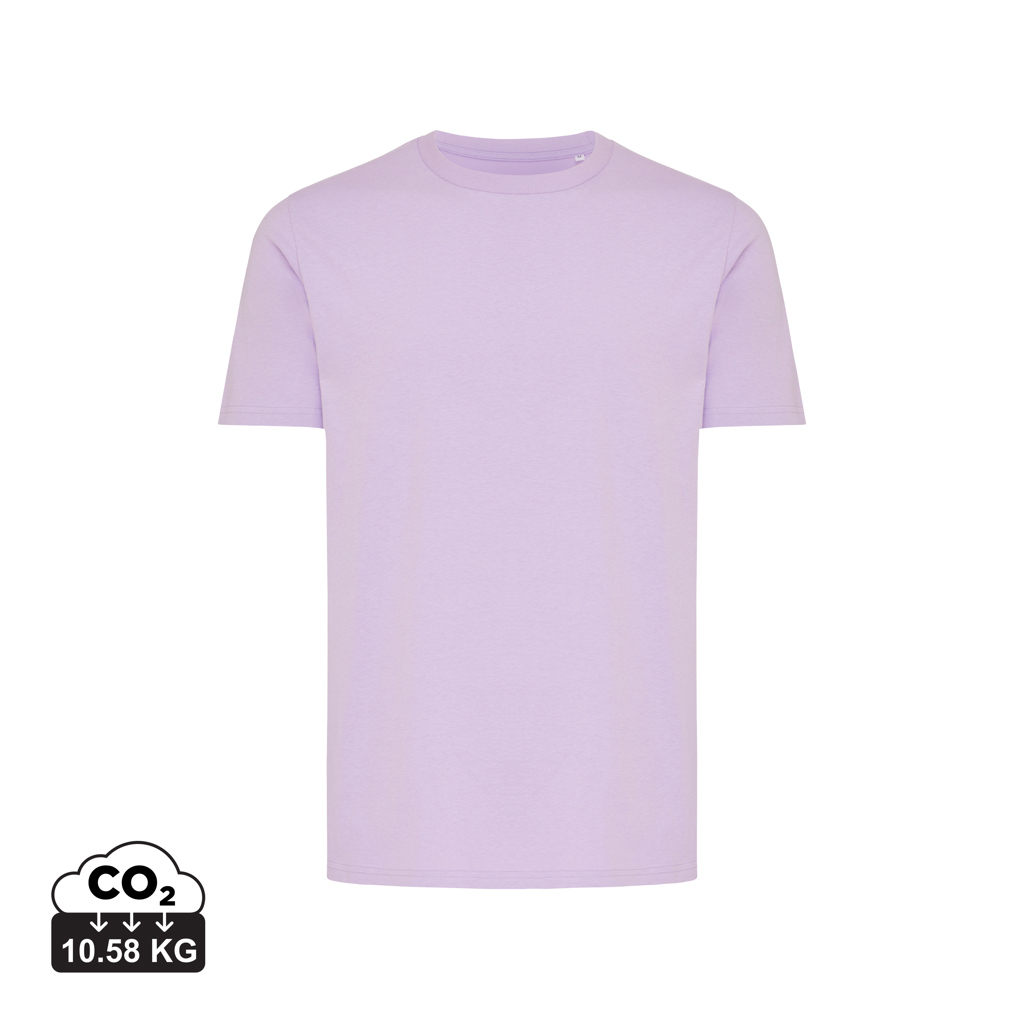 T-shirt violet clair uni à manches courtes