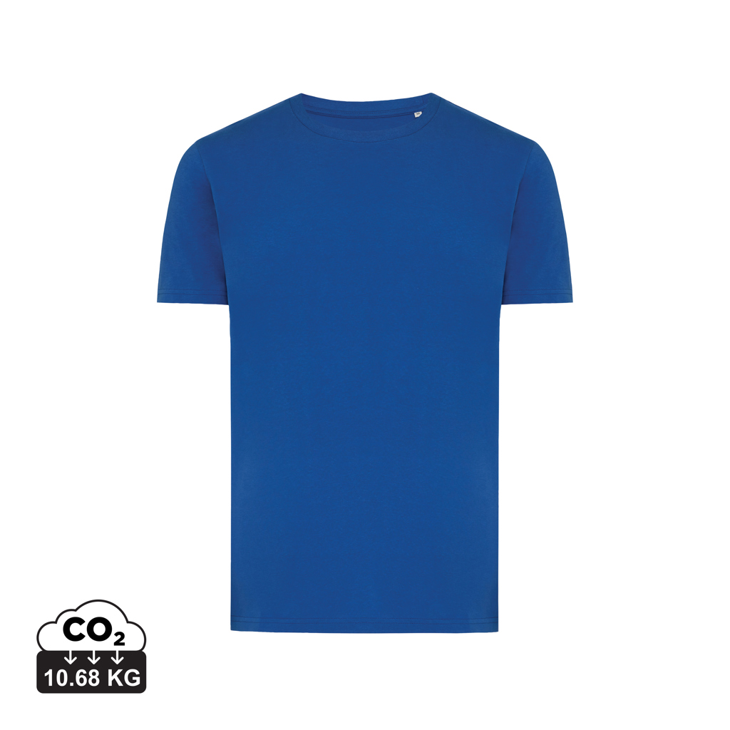 T-shirt bleu uni à manches courtes