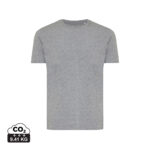 T-shirt gris uni à manches courtes
