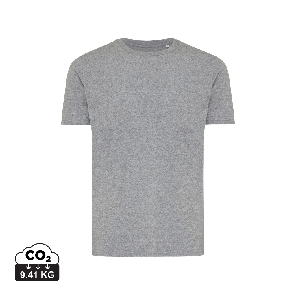 T-shirt gris uni à manches courtes
