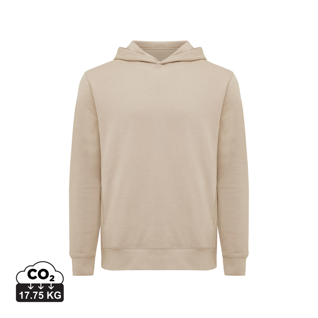 Sweat à capuche beige minimaliste