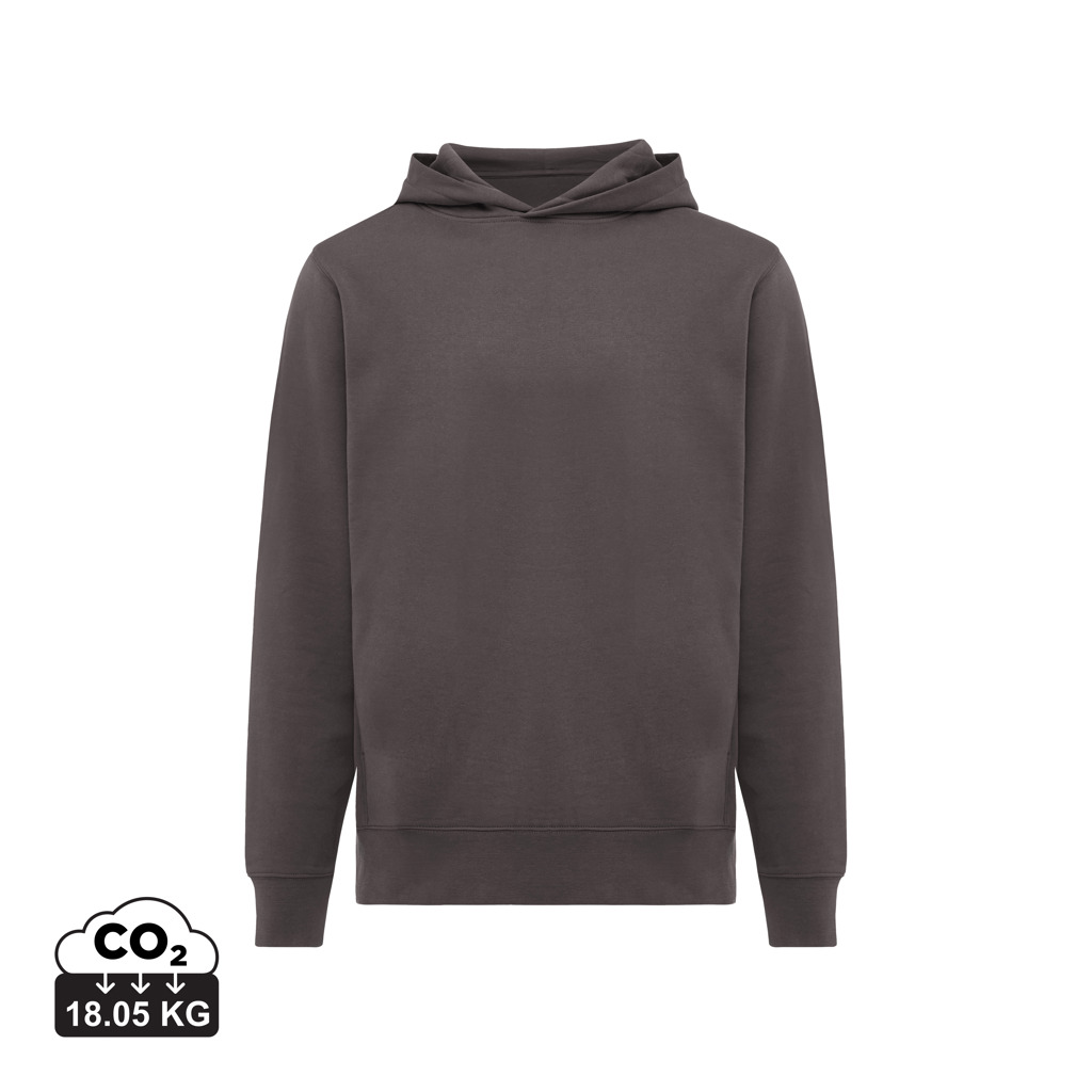 Sweat à capuche marron uni