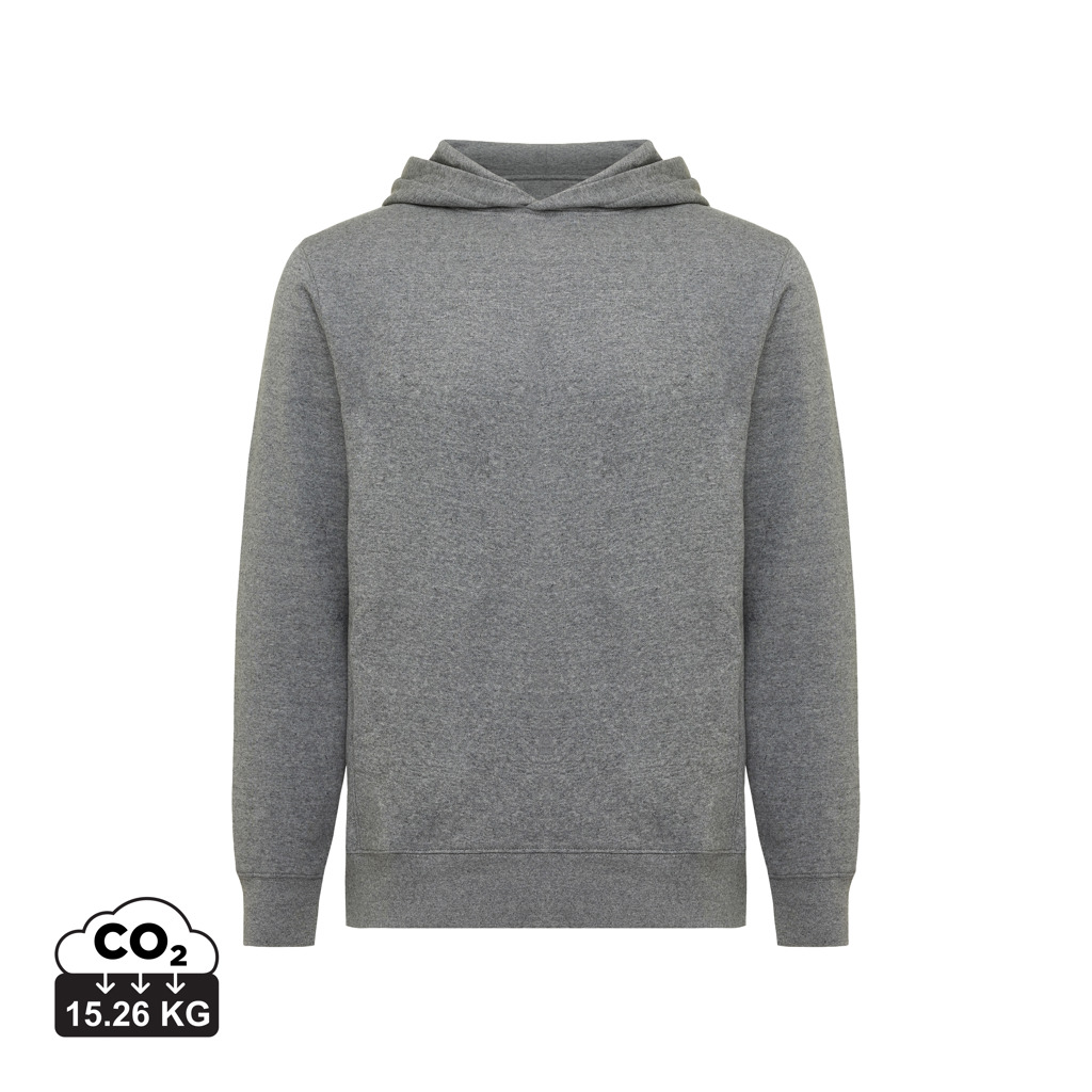 Sweat à capuche gris vue de face