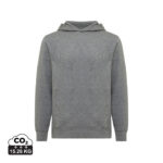 Sweat à capuche gris avec indication CO2