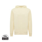 Sweat à capuche beige vue de face