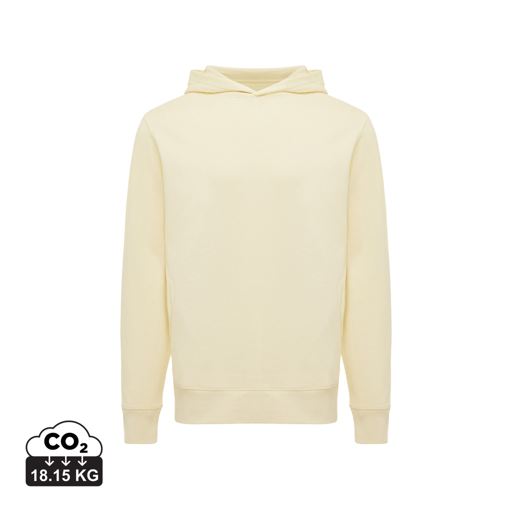 Sweat à capuche beige uni