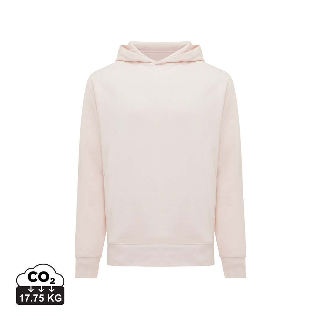 Sweat à capuche beige avec impact CO2