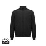 Veste noire zippée avec col montant