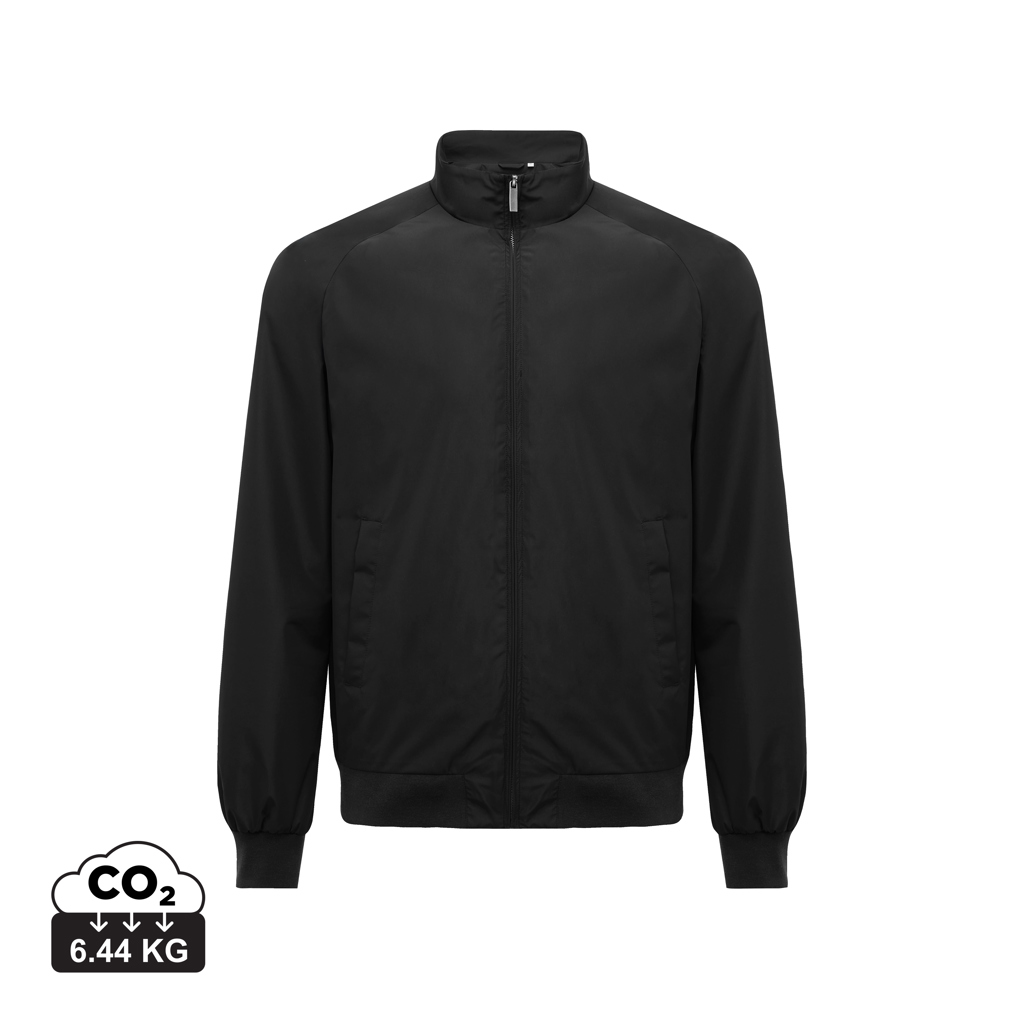 Veste noire zippée à col montant