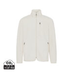 Veste polaire blanche zippée à col montant