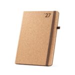 Agenda en liège marron avec élastique