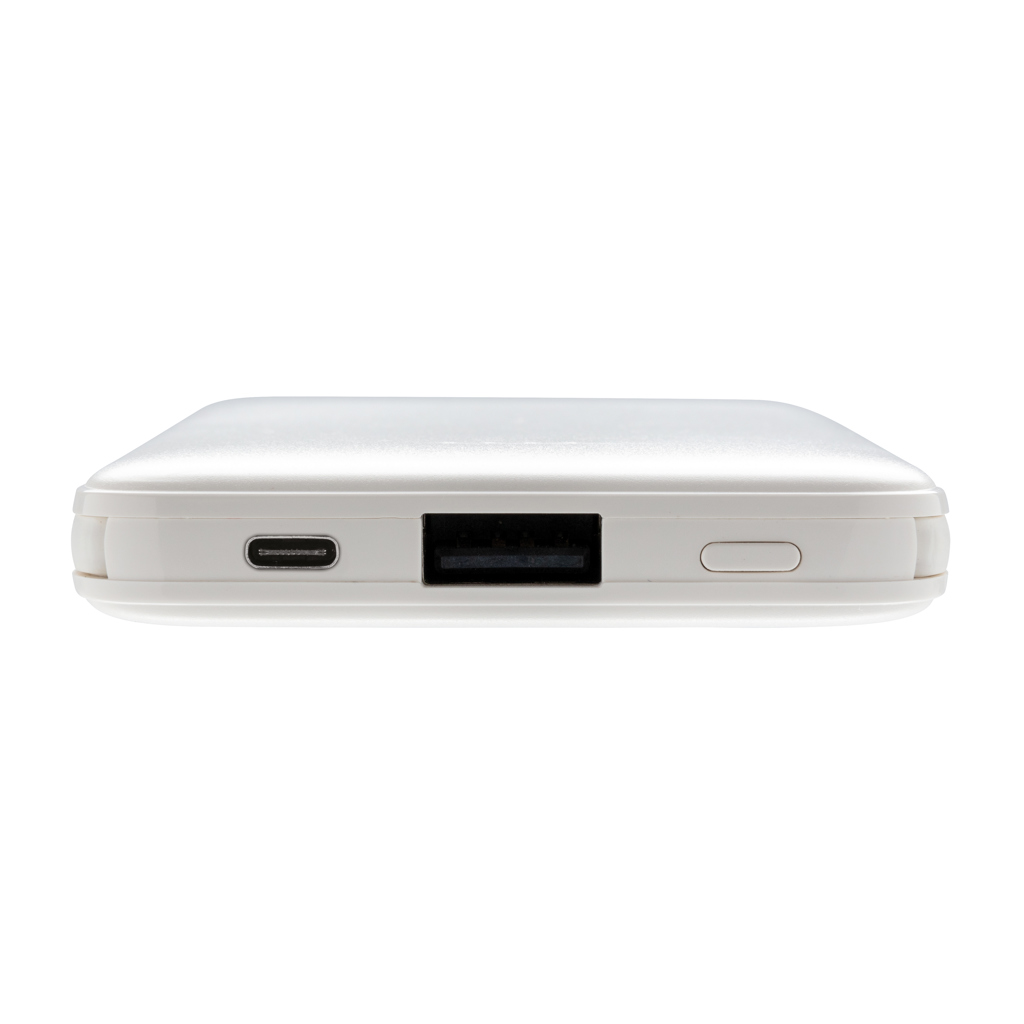 Batterie externe blanche avec port USB-C
