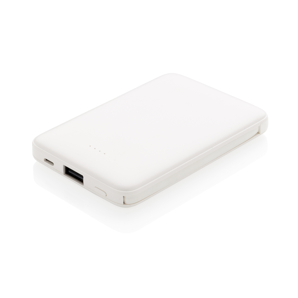 Batterie externe blanche avec port USB