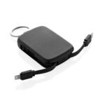 Batterie externe compacte avec câbles intégrés rétractables