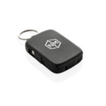 Batterie externe noire avec porte-clés intégré