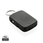Batterie externe noire compacte avec porte-clés
