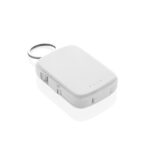 Batterie externe blanche avec porte-clés intégré