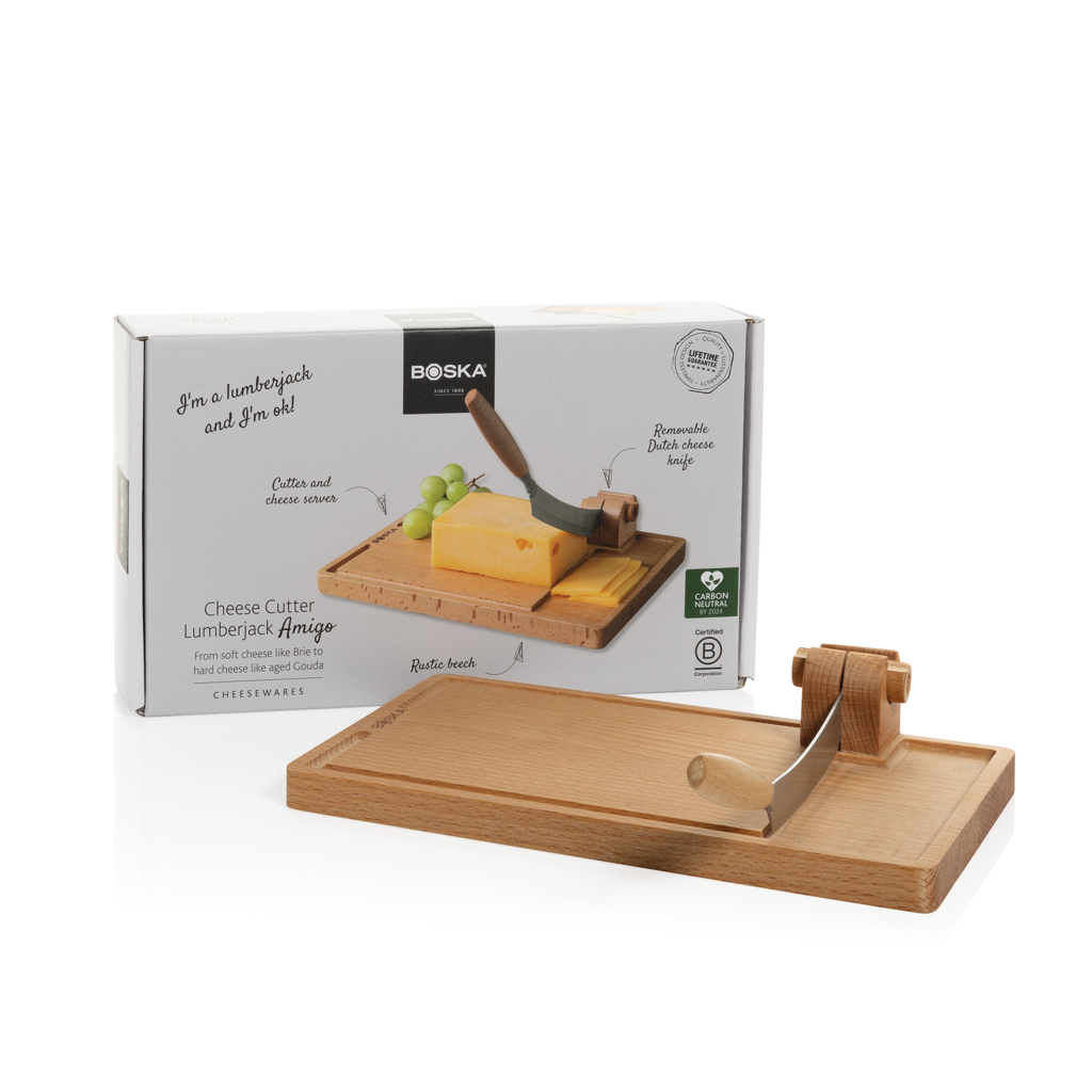 Guillotine à fromage Boska avec planche en bois