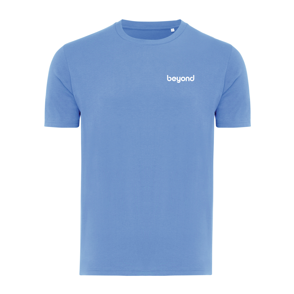 T-shirt bleu clair avec logo blanc beyond