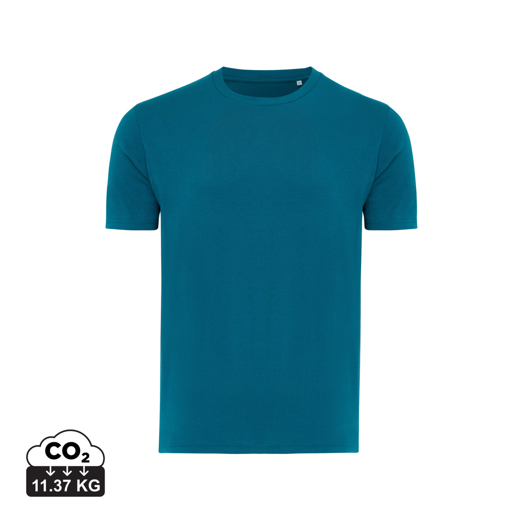 T-shirt bleu pétrole à manches courtes