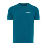 T-shirt bleu pétrole avec logo beyond blanc