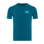 T-shirt bleu canard avec logo FM