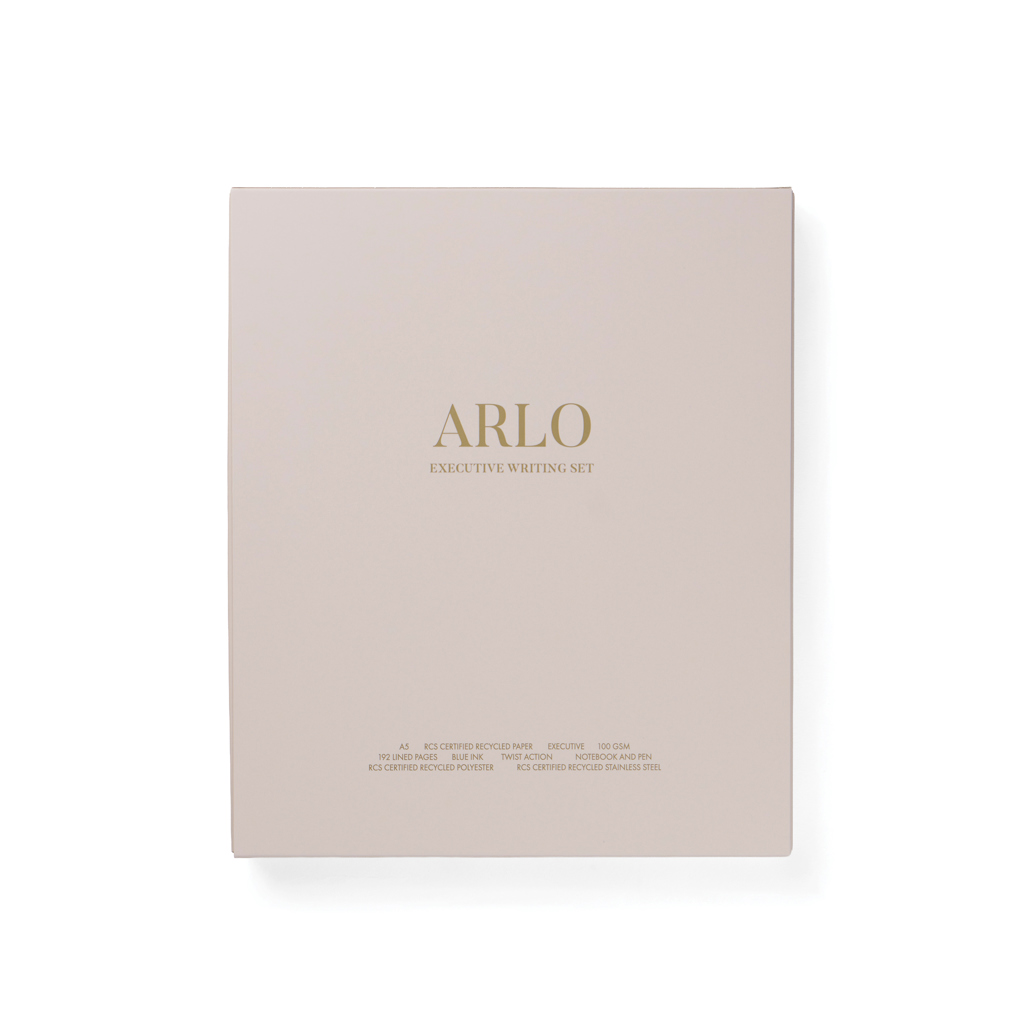 Coffret d'écriture ARLO beige minimaliste
